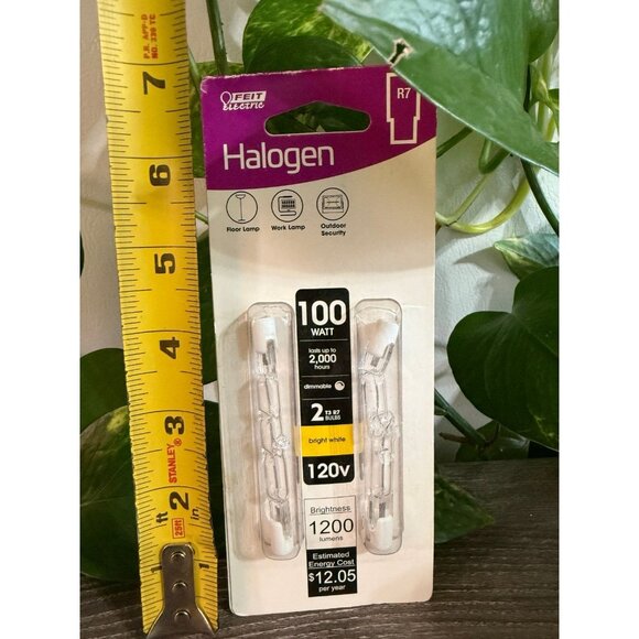 Halogen light, 100 WATT 2 bulbs - Picture 2 of 9